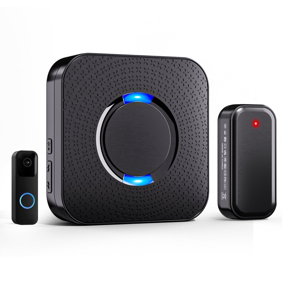 Cotinse Wireless Doorbell Chime Video Doorbell Extender - Compatible with Blink Video Doorbell (1 Video Doorbell Extender 1 Receiver）