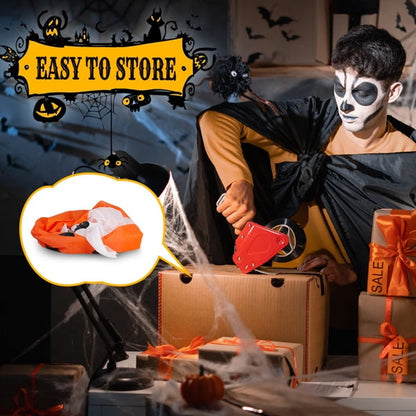 COTINSE 5.9 FT Halloween Inflatable Pumpkin Ghost with Built-In LED Lights, Outdoor Blow Up Yard Decoration for Lawn, Garden and Party