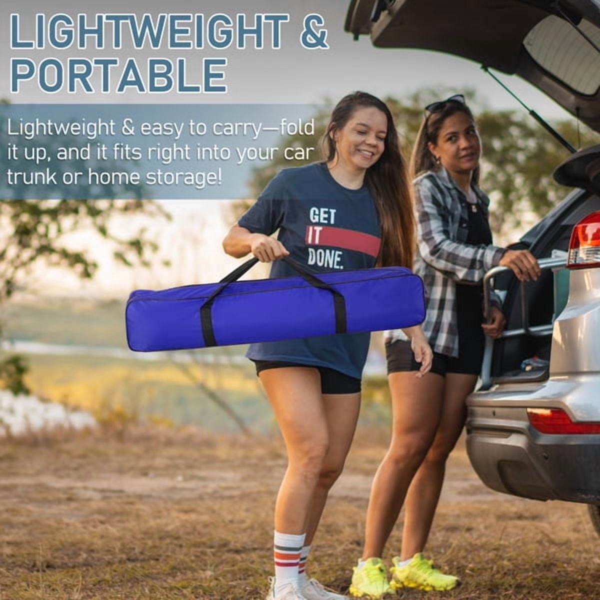 Cotinse 3-4 Person Tent for Camping, Instant Pop Up Camping Tent with Screen Porch, Family Tent for Outdoor/Hiking/Traveling, with Tote Bag, Camp Dome,Blue