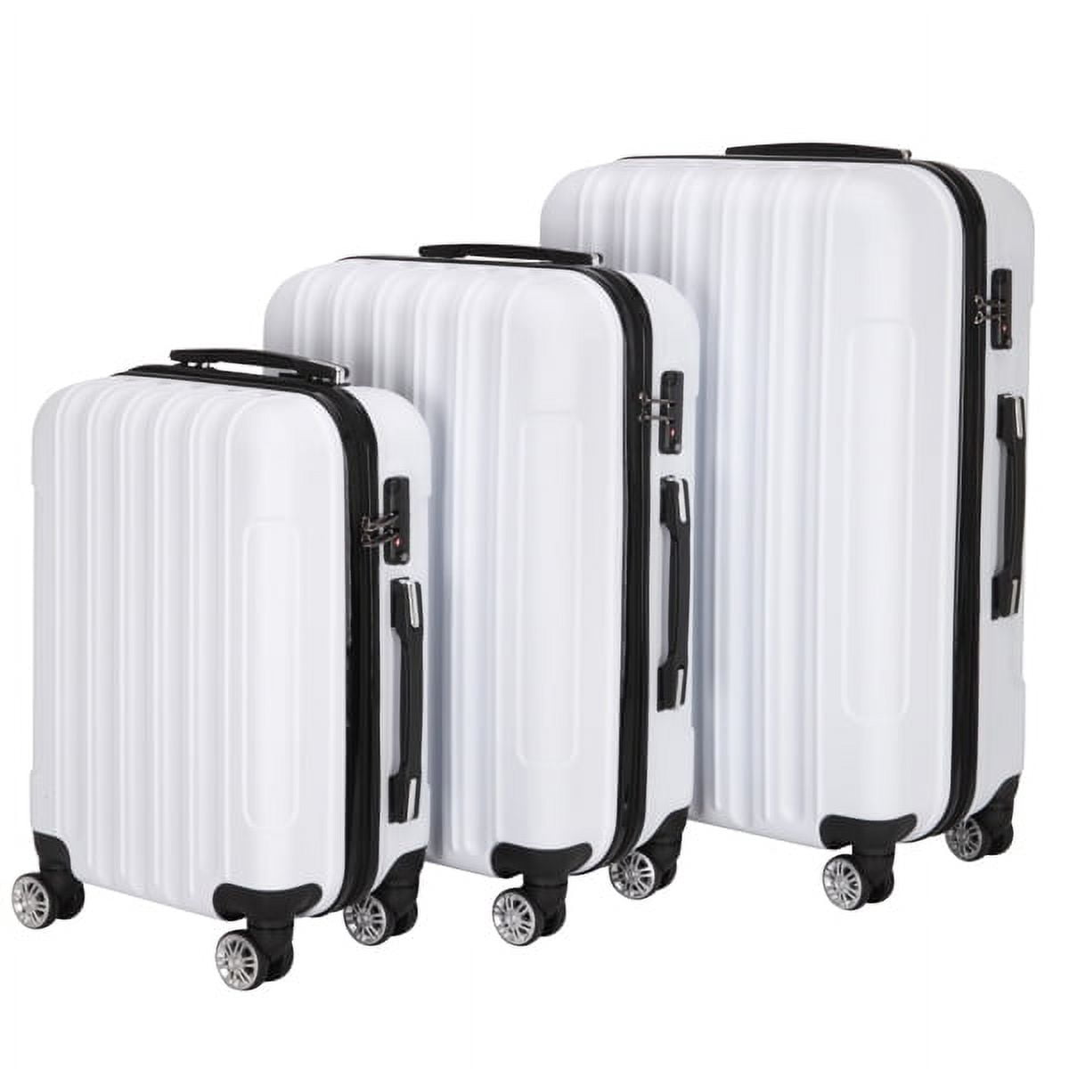 Cotinse Luggage Set Suitcase,3-In-1 Multifunctional Large Capacity Traveling Storage Suitcase Luggage Set,White