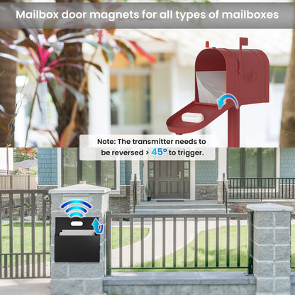 Cotinse Mailbox Alarm System - Wireless Notification for Mail Delivery, 600ft Range, Easy Setup