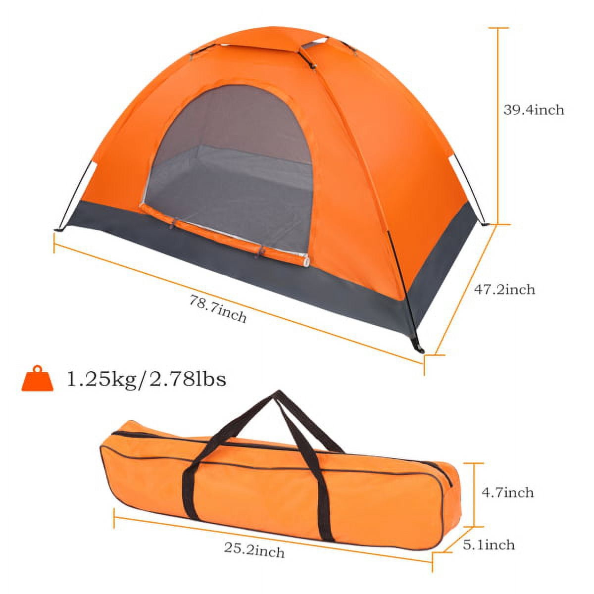Cotinse 3-4 Person Tent for Camping, Instant Pop Up Camping Tent with Screen Porch, Family Tent for Outdoor/Hiking/Traveling, with Tote Bag, Camp Dome,Pink