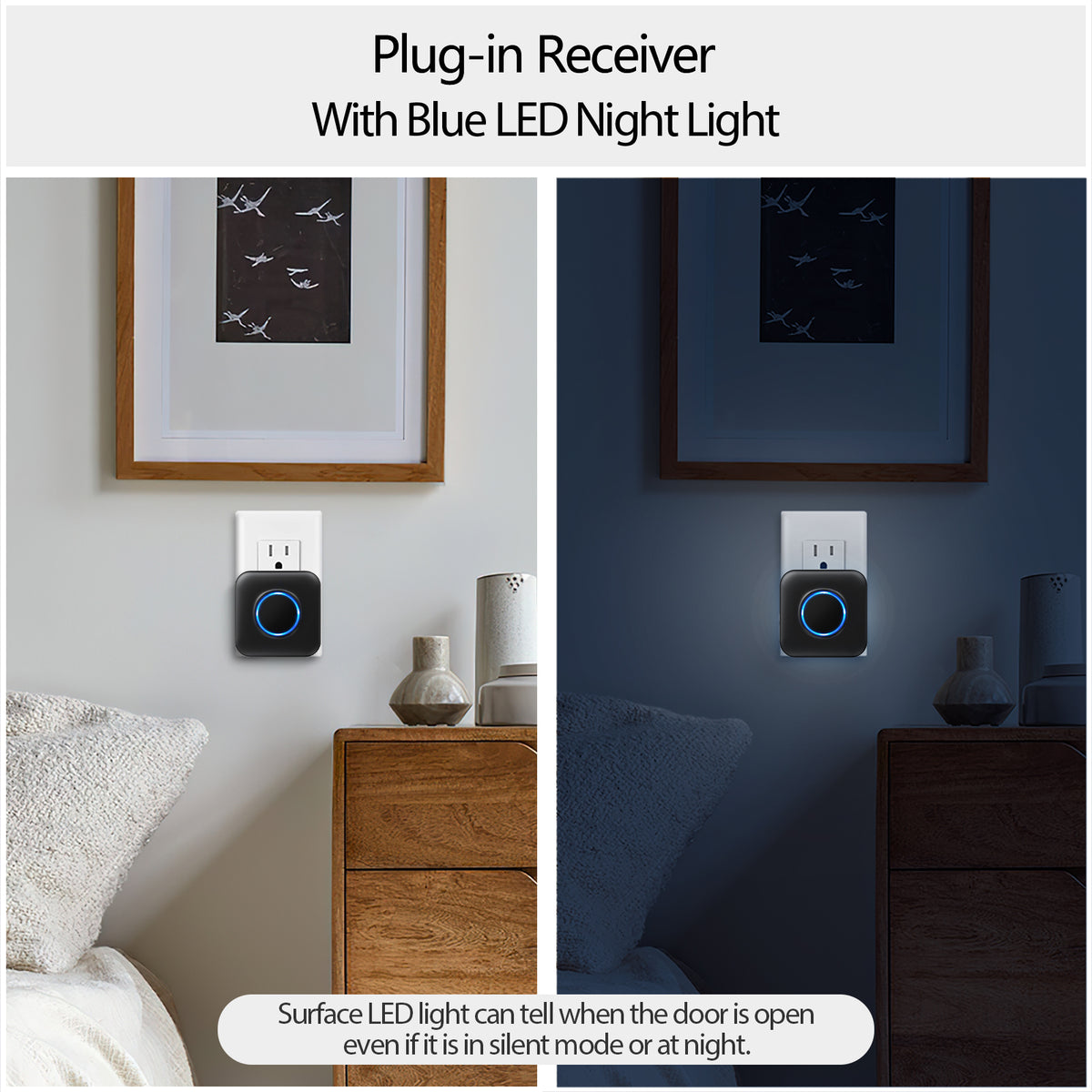 Cotinse Wireless Doorbell Chime for Blink Video Doorbell – Plug-in Receiver Extender with Long Range, Easy Setup & Loud Adjustable Volume | SmartHome