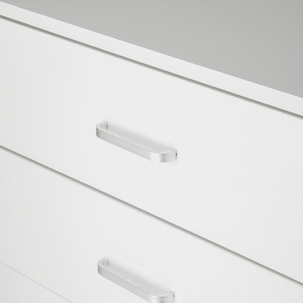COTINSE 3-Drawer Dresser, White Nightstand Bedside Table, Wide Storage Cabinet with Drawers for Bedroom, Living Room, Home Office
