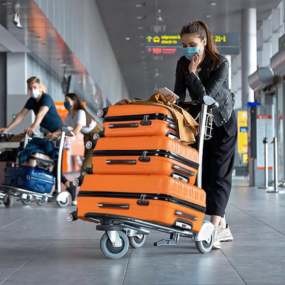 Cotinse Luggage Set Suitcase,3-In-1 Multifunctional Large Capacity Traveling Storage Suitcase Luggage Set,Orange