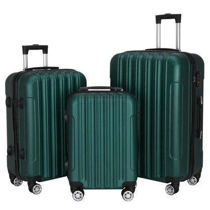 Cotinse Luggage Set Suitcase,3-In-1 Multifunctional Large Capacity Traveling Storage Suitcase Luggage Set,Dark Green