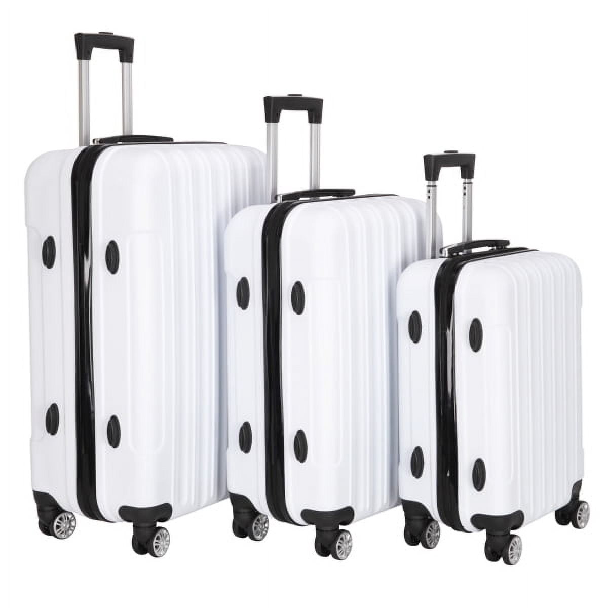 Cotinse Luggage Set Suitcase,3-In-1 Multifunctional Large Capacity Traveling Storage Suitcase Luggage Set,White