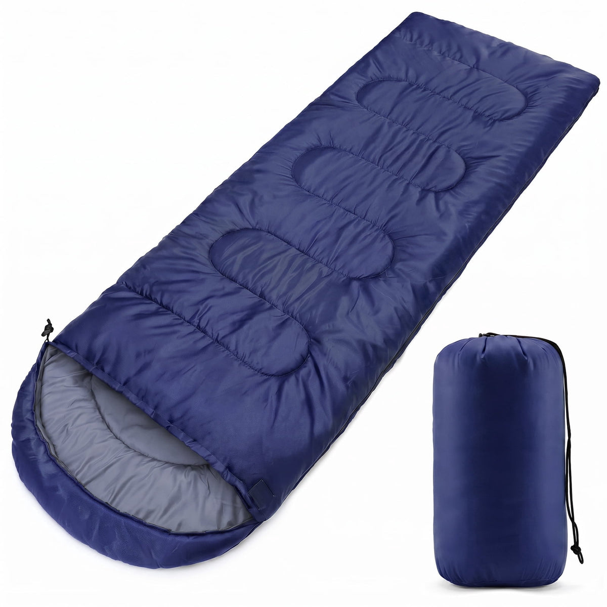 Cotinse Sleeping Bag for Camping -Backpacking Lightweight Sleeping Bag for Adult - 2lb Blue