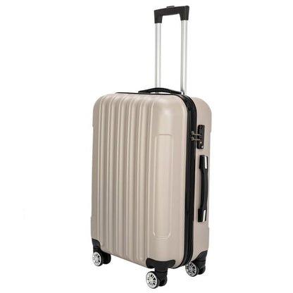 Cotinse Luggage Set Suitcase,3-In-1 Multifunctional Large Capacity Traveling Storage Suitcase Luggage Set,Champagne