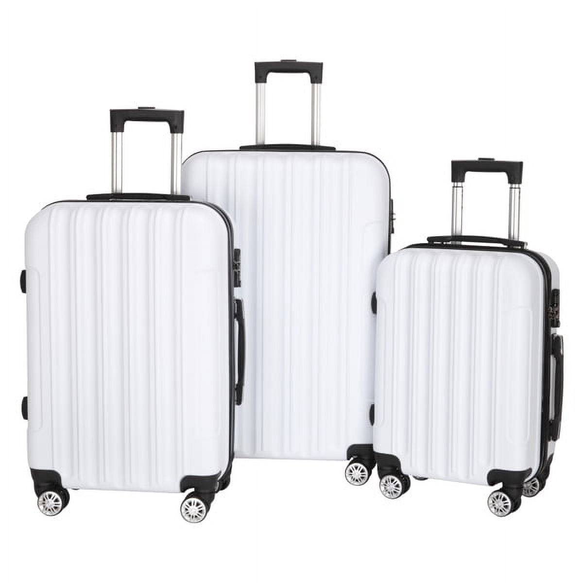 Cotinse Luggage Set Suitcase,3-In-1 Multifunctional Large Capacity Traveling Storage Suitcase Luggage Set,White