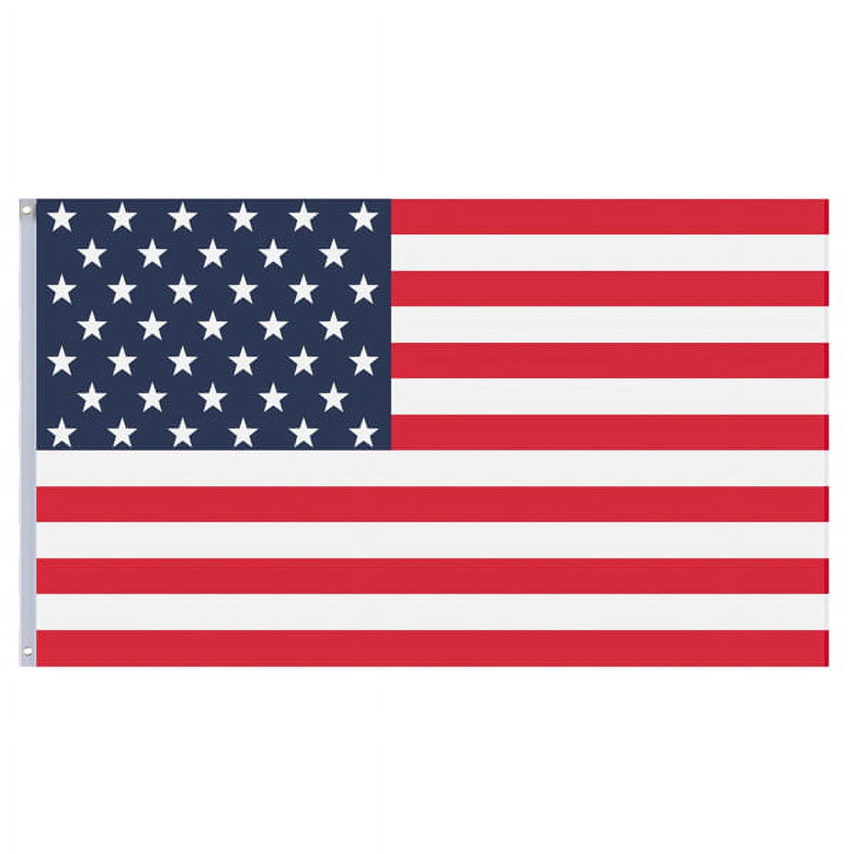 COTINSE 25FT Sectional Aluminum Flag Pole Kit with 2PCS 3x5 FT American Flags, Gold Ball Finial, Halyard Rope and PVC Sleeve for Outdoor Yard