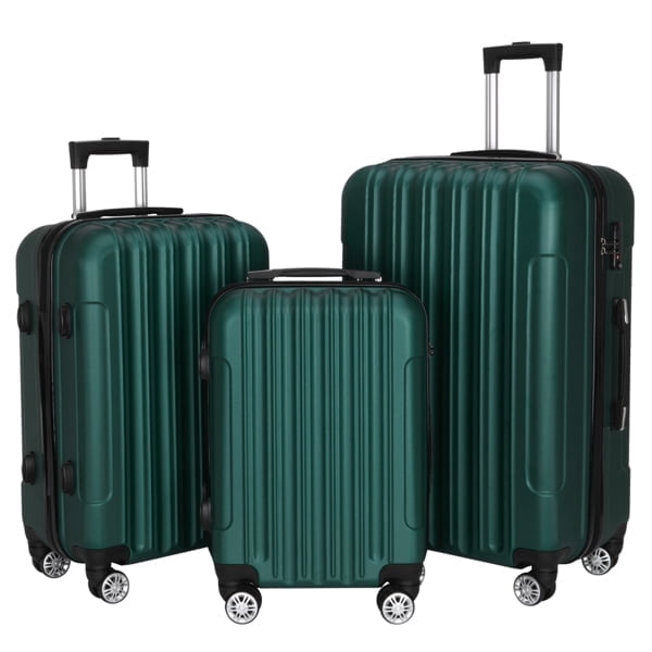 Cotinse Luggage Set Suitcase,3-In-1 Multifunctional Large Capacity Traveling Storage Suitcase Luggage Set,Dark Green