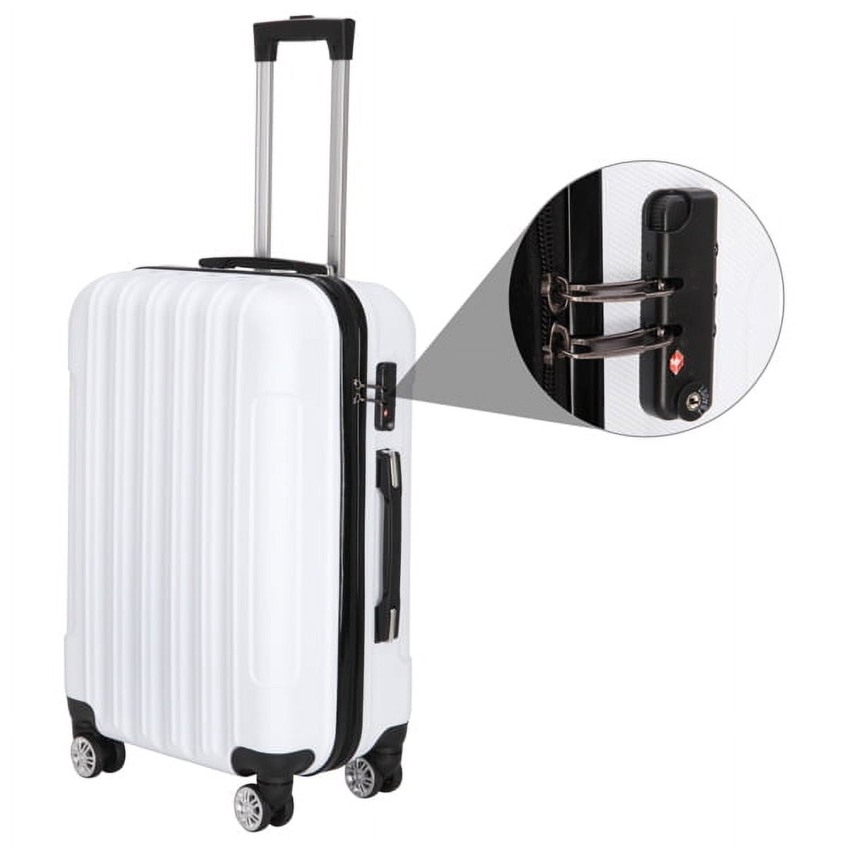 Cotinse Luggage Set Suitcase,3-In-1 Multifunctional Large Capacity Traveling Storage Suitcase Luggage Set,White