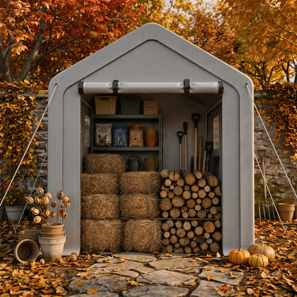 COTINSE 6x10 FT Outdoor Storage Shed, Waterproof Portable Bike Storage Tent with Roll-Up Zipper Door, 2 Windows, Heavy Duty Frame and Ground Stakes for Bicycles, Garden Tools and Firewood
