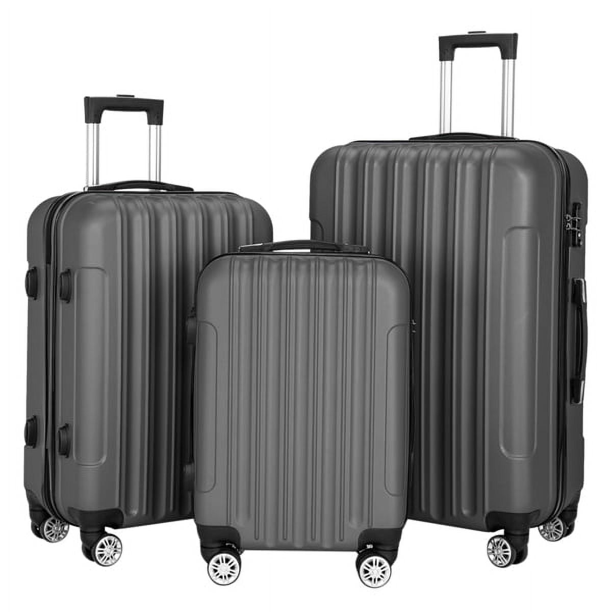 Cotinse Luggage Set Suitcase,3-In-1 Multifunctional Large Capacity Traveling Storage Suitcase Luggage Set,Dark Gray